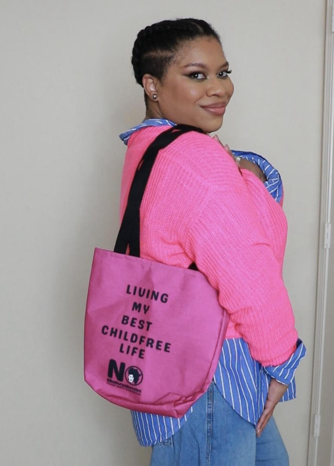 Hot Pink Childfree Tote